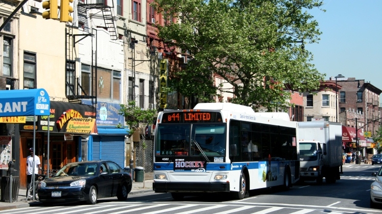 Photo of existing Nostrand Avenue bus service