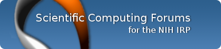 Scientific Computing Forums for the NIH IRP