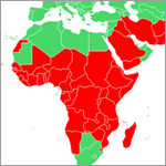 World map showing countries with malaria risk. Credit: U.S. Centers for Disease Control and Prevention