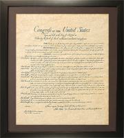 Poster Framed Bill of Rights