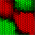 Genes turning on (red) or off (green)