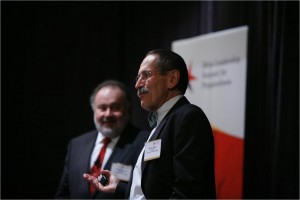 Harvard faculty Dr. Marcus and Dr. Dorn presenting at Meta-Leadership Summi