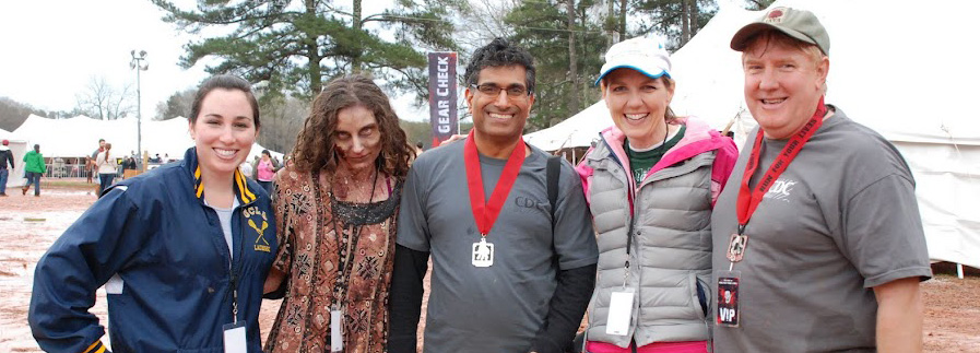 CDC staff after zombie race