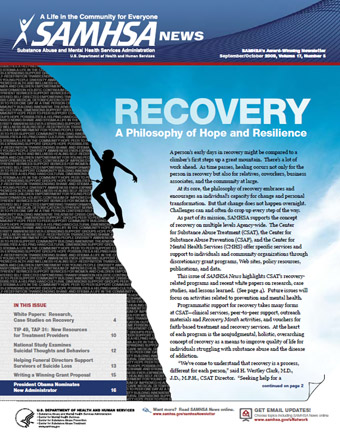 SAMHSA News: Recovery: A Philosophy of Hope and Resilience