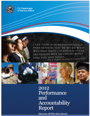 Cover Graphic of the 2012 VA Performance and Accountability Report