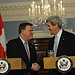 Secretary Kerry Shakes Hands With Canadian Foreign Minister Baird