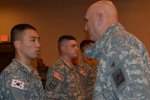 Army Chief of Staff Gen. Raymond T. Odierno presented coins to Soldiers from the 35th...
