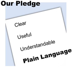 Plain Language Pledge logo