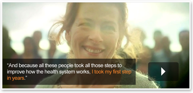 "I took my first step in years" video