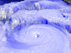 In September 1997, powerful Hurricane Linda, shown in this NASA rendering created with data from the NOAA GOES-9 satellite