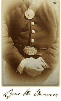 Photo of Civil War Reenactor. There is no known photograph of Cyrus Forwood.