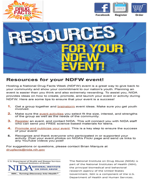 NDFW eBlasts 2013 Resources For Your NDFW Event