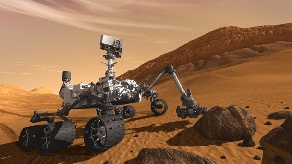 Artist's concept of NASA's Mars rover Curiosity