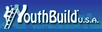 YouthBuild USA logo shows a young person climbing a ladder.