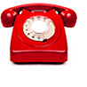 Image of a red telephone