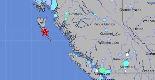 Magnitude 7.7 Earthquake in Canada