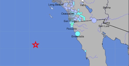 Magnitude 6.3 Earthquake off California