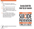 Assessing Suicide Risk: Initial Tips for Counselors 