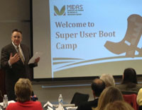 Super User Boot Camp kicks off in Washington. Acting Deputy Administrator for Farm Programs, Craig Trimm, helped kick off MIDAS Super User Boot Camp today in DC.