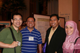 Left to right: Szu Hhsien Lee, Mahmud Mazlan, Mohammad Arief Hidayat, Hepa Susami