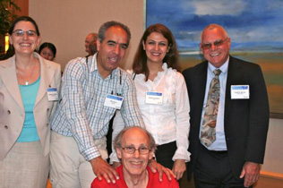 Left to right: Cathy Friedman, Bijan Nasirimanesh, Shabnam Salimi, Clyde McCoy; front: Sam Friedman