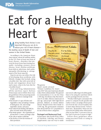 Eat for a Healthy Heart - (JPG)