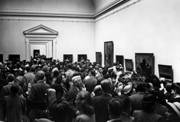 Image: Impressive crowds view paintings from various Berlin museums, which are exhibited in the Gallery's first blockbuster show