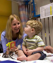 Dr. Jennifer Miller and patient