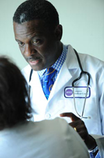 Gbenga Ogedegbe, M.D., M.P.H., M.S. and patient