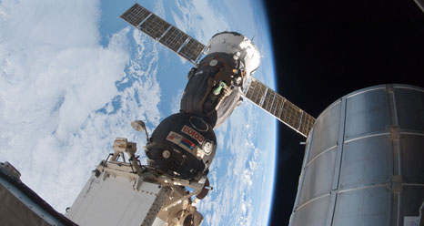 Soyuz docked to station