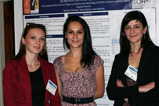Left to right:  Teuta Halimi, Kosovo  Laura Berisha, Kosovo  Dafina Muqaj, Kosovo