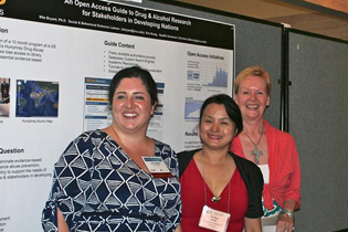 l-r:  Kim Brady, VCU  Aung Tin Moe, Burma (Malaysia)  Nita Bryant, VCU