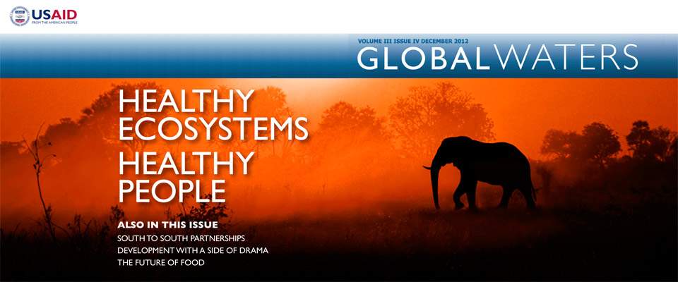 Cover of the latest issue of USAID’s Global Waters magazine.