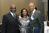 Pastors Ron and Kim Odom, True Vine Church, Boston, MA, with the Reverend Samuel "Billy"  Kyles, Pastor of the  Monumental Baptist Church, Memphis, TN