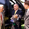Left to right are Congressmen Elijah E. Cummings (D-Md.), Congressman Benjamin A. Gilman (R-NY), U.S. Customs Commissioner Raymond Kelly and Congressman John L. Mica (R-Fl) in front of a Customs UH-60 Blackhawk Helicopter at the Public Service Recognition event on the Mall in Washington D.C.