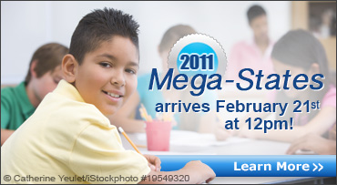 2011 Mega-States arrives February 21st at 12 pm! Learn more.