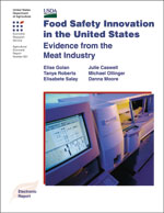 Cover image for ERS report "Food Safety Innovation in the United States: Evidence from the Meat Industry" (AER-831)