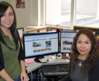 Multimedia production specialist Chau Tran (left) and Web Editor Stephanie Tu are among the talented staff at VOA's Vietnamese Service.