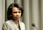 Secretary Rice delivers remarks at the Department of State Conference on U.S.-Soviet Relations in the Era of Detente, Marshall Center in the East Auditorium. State Dept. photo