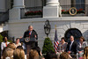 White House Celebration of Military Spouse Day - May 2008 : On May 6th, 2008, the White House held a celebration for Military Spouse Day on the South Lawn.  President George W. Bush delivered remarks, recognizing the impact spouses have on service members and honoring their volunteer service in educational, social and community endeavors.
Please click on a thumbnail to the left to view the larger image. Various photo sizes, as well as additional information about the image, is available by hovering your mouse over the larger image to the right.  You can also download the original image by selecting "Save Photo".