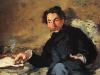 Édouard Manet's Impressionist portrait of Stéphane Mallarmé reading a book.