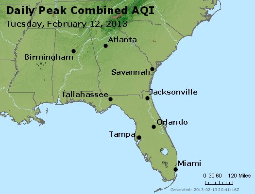 Peak AQI - http://www.epa.gov/airnow/2013/20130212/peak_aqi_al_ga_fl.jpg