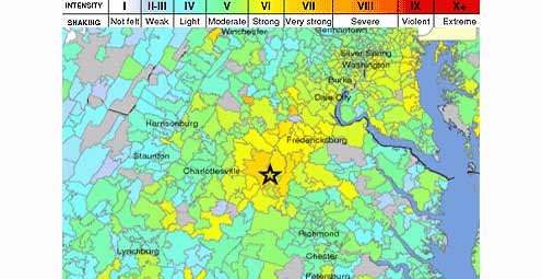 5.8 Earthquake in Virginia