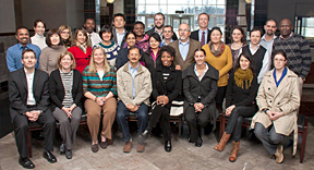 NIDA International Program's Ms. Dale Weiss, Associate Director, sitting second from left, welcomes new 2012 Hubert H. Humphrey, INVEST, and INVEST-CTN Fellows