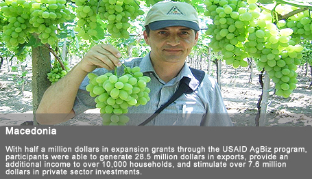 With half a million dollars in expansion grants through the USAID AgBiz program, participants were able to generate 28.5 million dollars in exports, provide an additional income to over 10,000 households, and stimulate over 7.6 million dollars in private sector investments.
