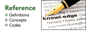 Reference: Definitions, Concepts, Codes