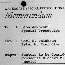 Detail of Watergate Memorandum