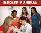 "¡La lucha contra la influenza en la escuela!" es un recurso destinado a las enfermeras escolares para promover la vacunación contra la influenza de temporada entre los miembros de su comunidad educativa.