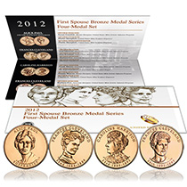 2012 FIRST SPOUSE 4-MEDAL SET