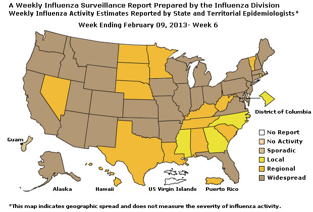 Geographic Spread of Influenza